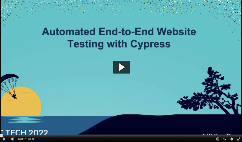 Cypress Talk at UC Tech Video